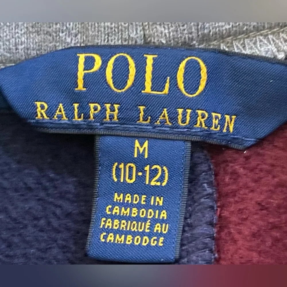 Polo Ralph Lauren Boys’ Sz M (10-12) Color Block‎ Double Knit Jogger